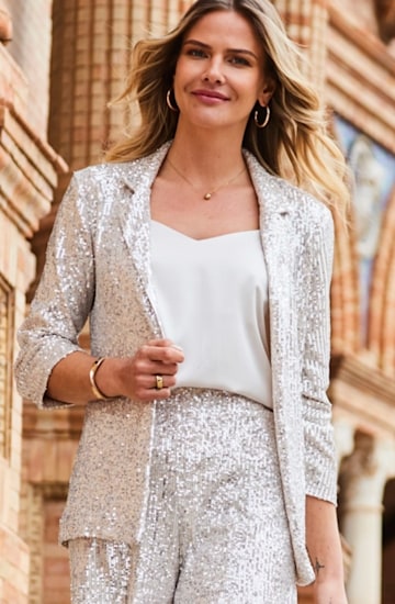 Sosandar sequin blazer