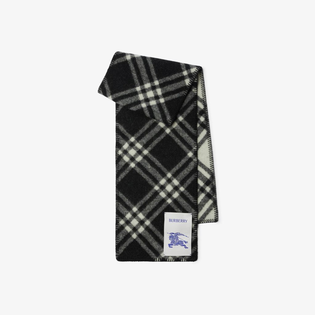 Check Wool Scarf burberry