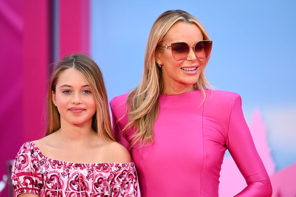 Amanda Holden and daughter Hollie at the Barbie premiere