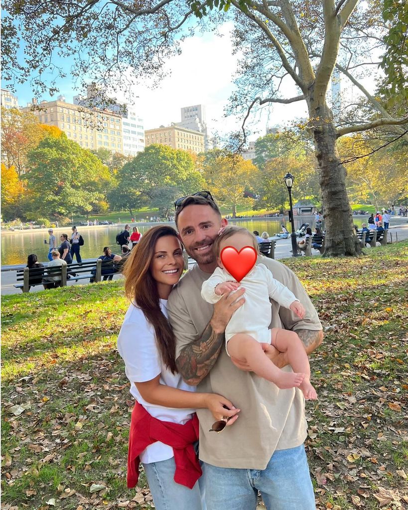 Richie Myler with his girlfriend Stephanie Thirlkill and their daughter Olivia