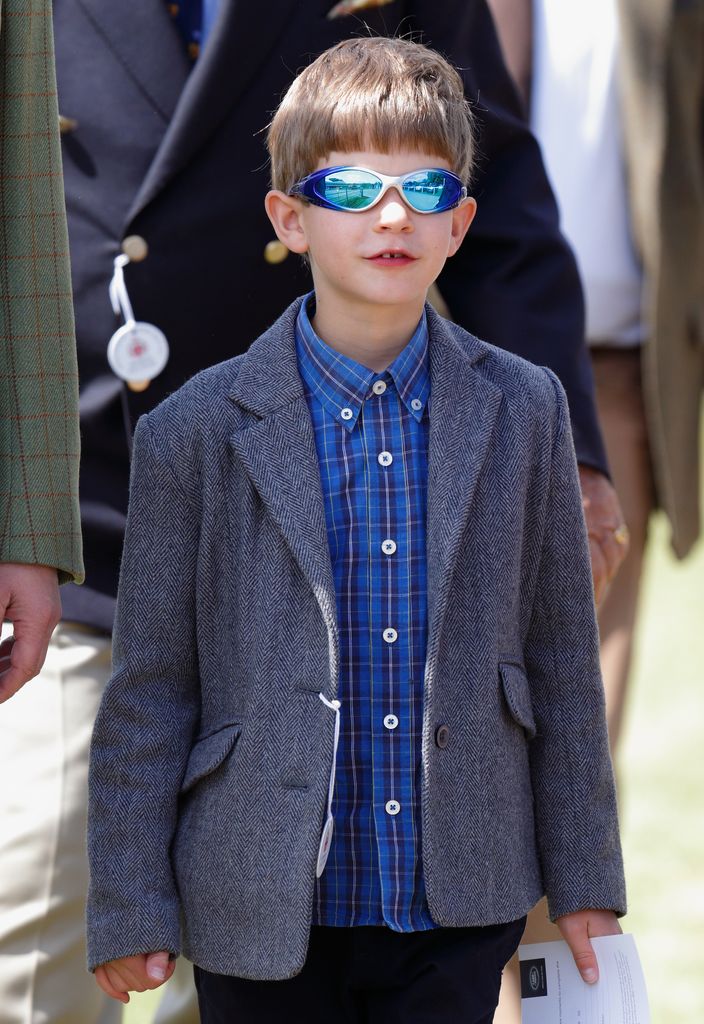 James, Viscount Severn looking smart in shades and jacket