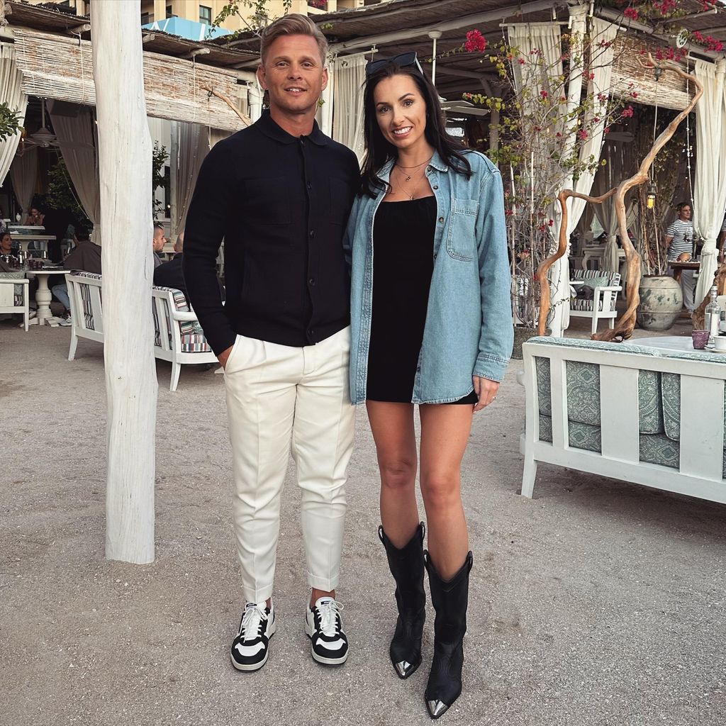 Jeff and Kate brazier pose on holiday