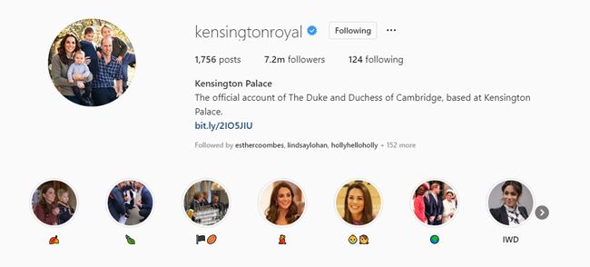 kensington palace instagram account
