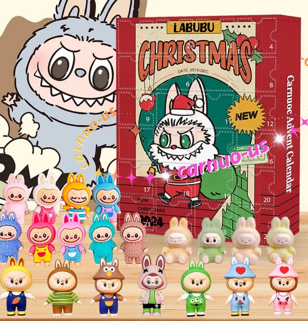 Labubu Cute Anime Christmas Countdown Calendar
