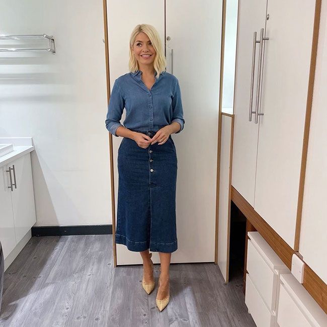 holly willoughby denim look