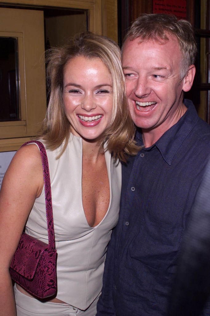 Amanda Holden and Les Dennis smiling