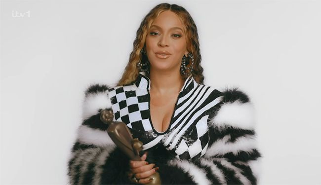 Beyonce at Brits video message