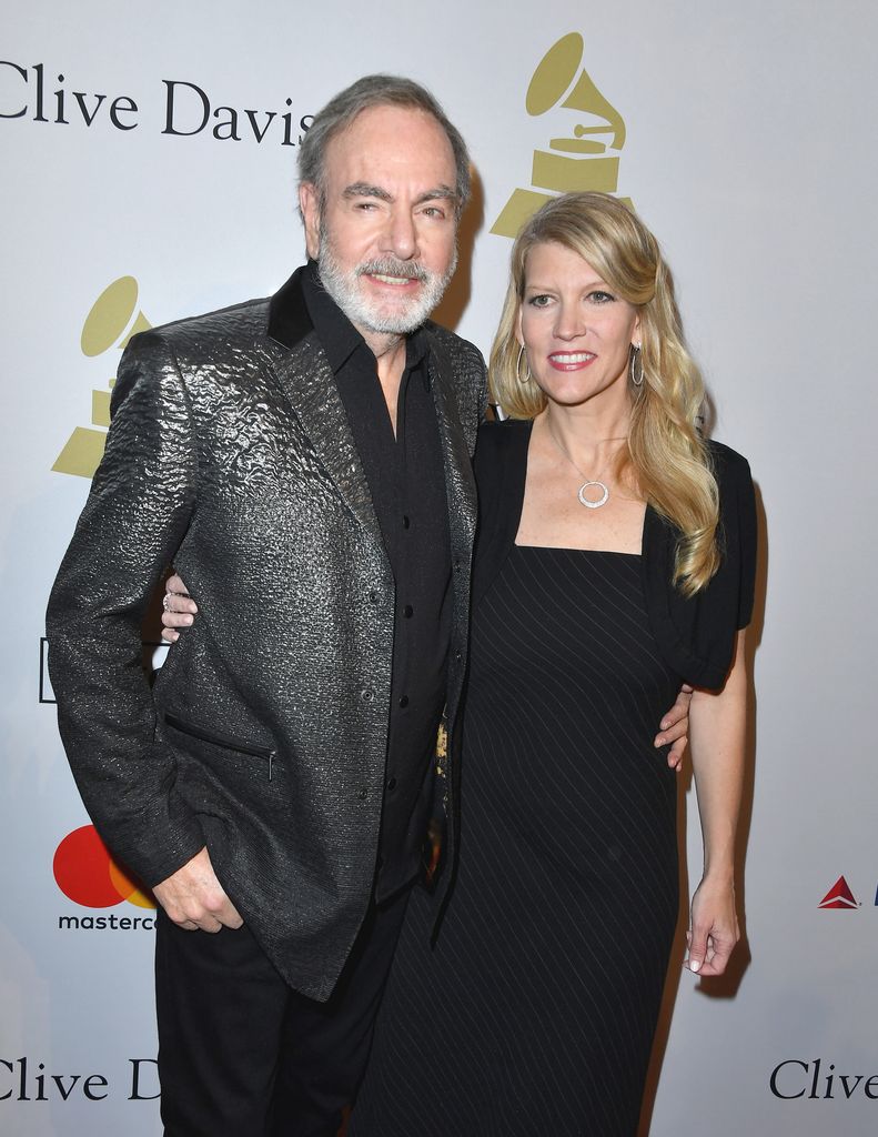Neil and Katie Diamond at a pre-Grammys gala in 2017.