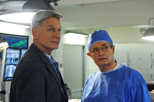 Mark Harmon and David McCallum on NCIS