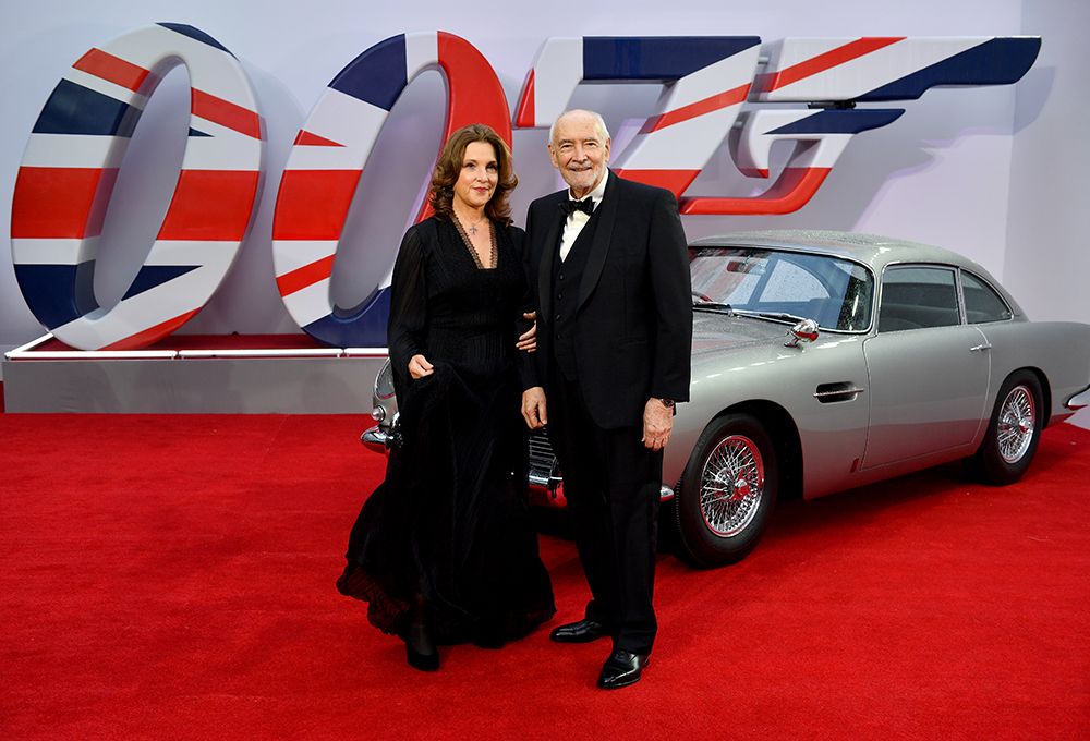 Producer Barbara Broccoli and Michael G. Wilson at the No Time to Die premiere 