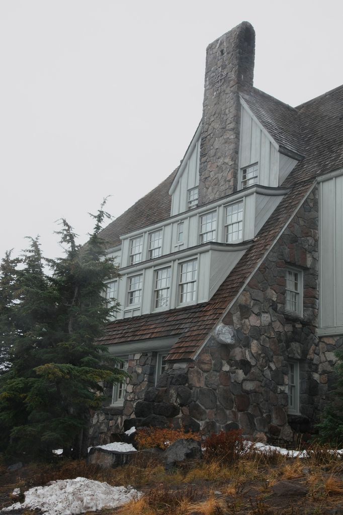 Stanley Kurbick's The Shining was filmed at the Timberline Lodge pictured