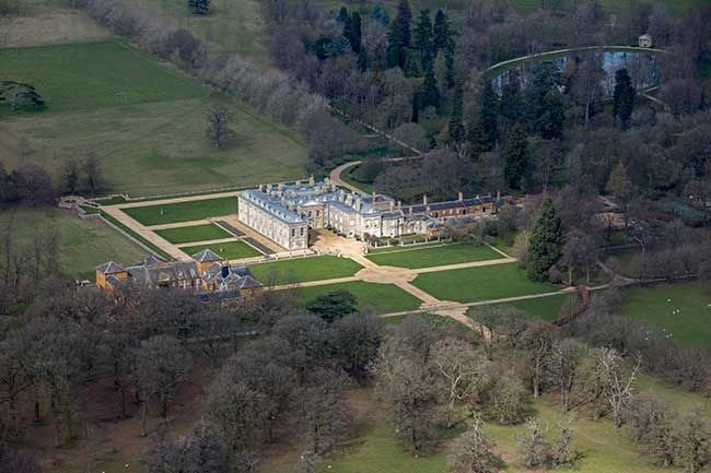 Althorp estate aerial photo