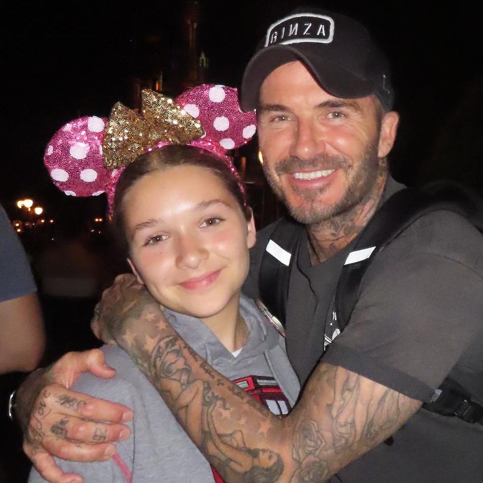 David Beckham's Daughter Harper Inked Her Dad with a Temporary Tattoo!:  Photo 3494549 | Celebrity Babies, David Beckham, Harper Beckham, Victoria  Beckham Photos | Just Jared: Entertainment News