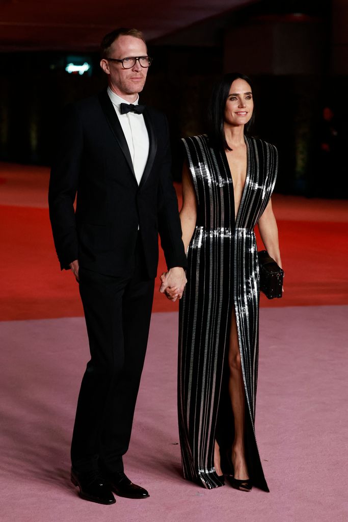 US actress Jennifer Connelly and husband British actor Paul Bettany 