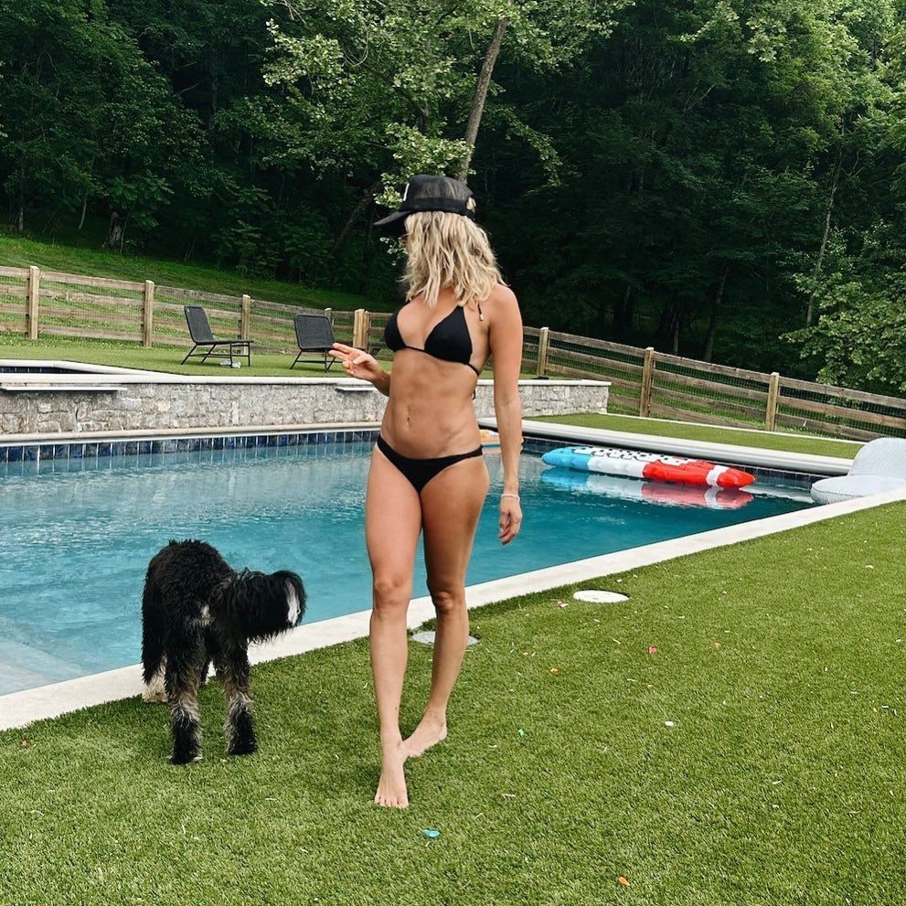 Kristin looks incredible in tiny string bikini