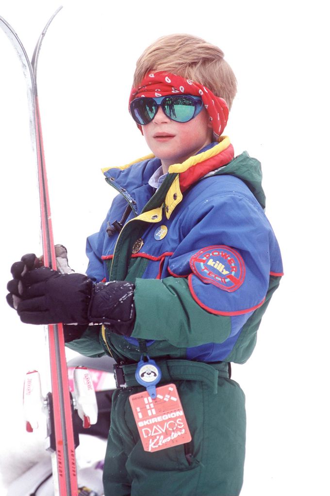 Prince Harry Skiing In Klosters, Switzerland