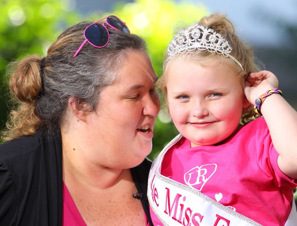 June Shannon and Alana Thompson 'Honey Boo Boo' are seen at The Grove on October 15, 2012 in Los Angeles, California