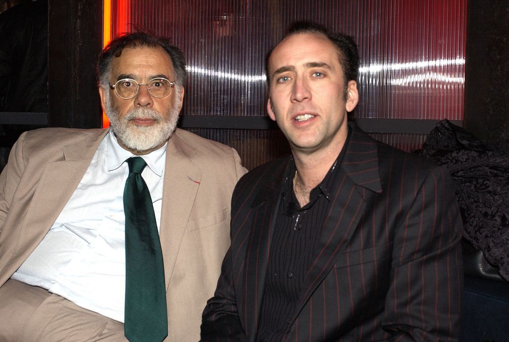 Francis Ford Coppola & Nicolas Cage during SPUN Premiere After-Party at SMIRNOFF ICE TRIPLE BLACK Lounge at the Ivar at Ivar in Hollywood, CA, United States. (Photo by L. Cohen/WireImage)