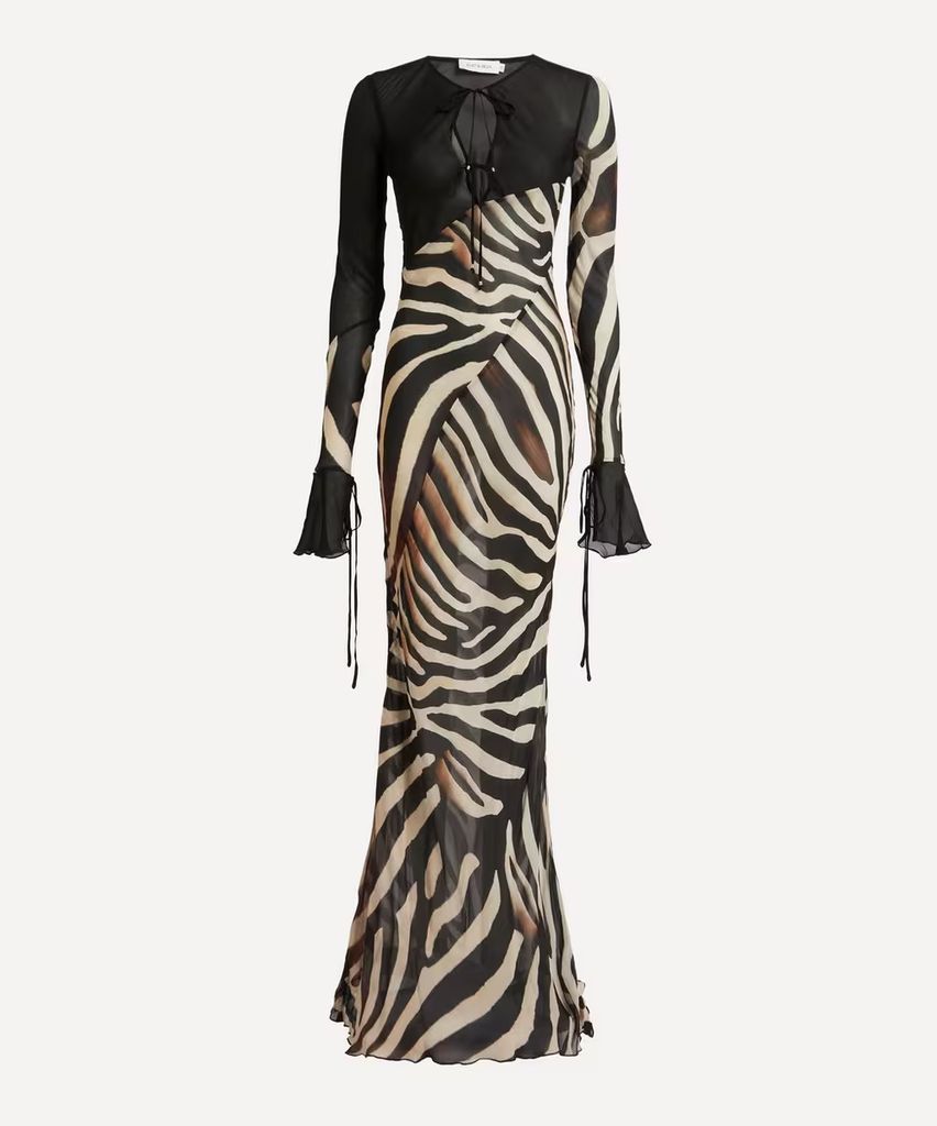 Sabine Zebra Maxi Dress