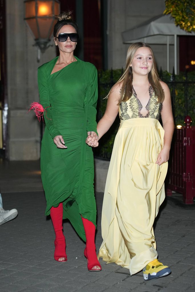 In 2022, Harper donned one of her mother's designs for her Paris show