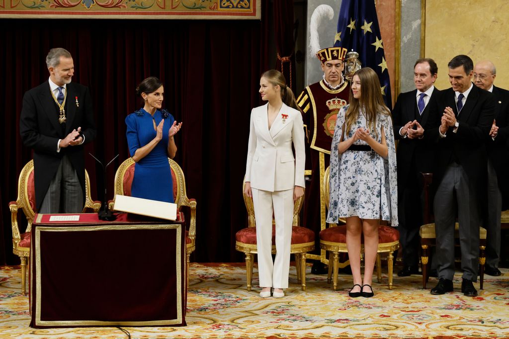 The picture of Princess Leonor that Queen Letizia has framed in the palace's intimate room