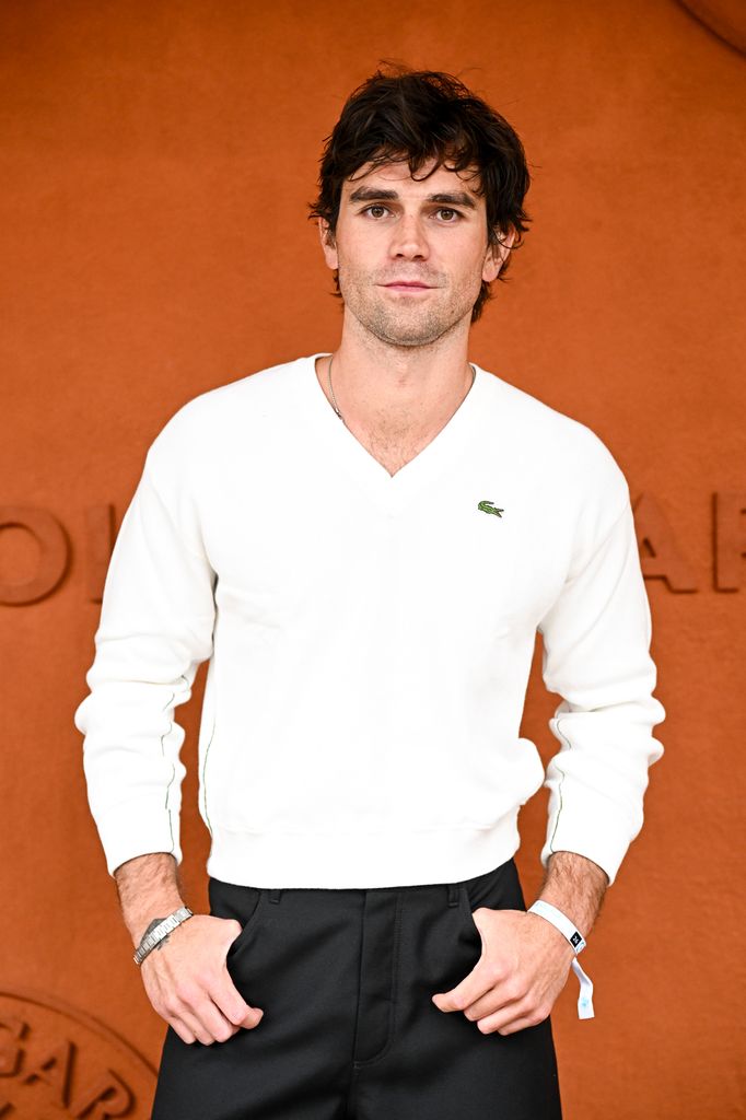 K.J. Apa attends the 2025 French Open at Roland Garros on May 26, 2025 in Paris, France