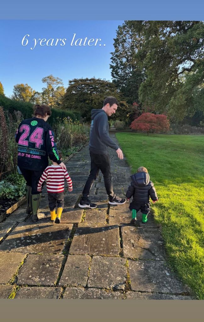 Princess Eugenie on country walk with family