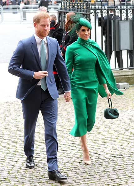 Prince Harry and Meghan Markle at Commonwealth Day service 2020
