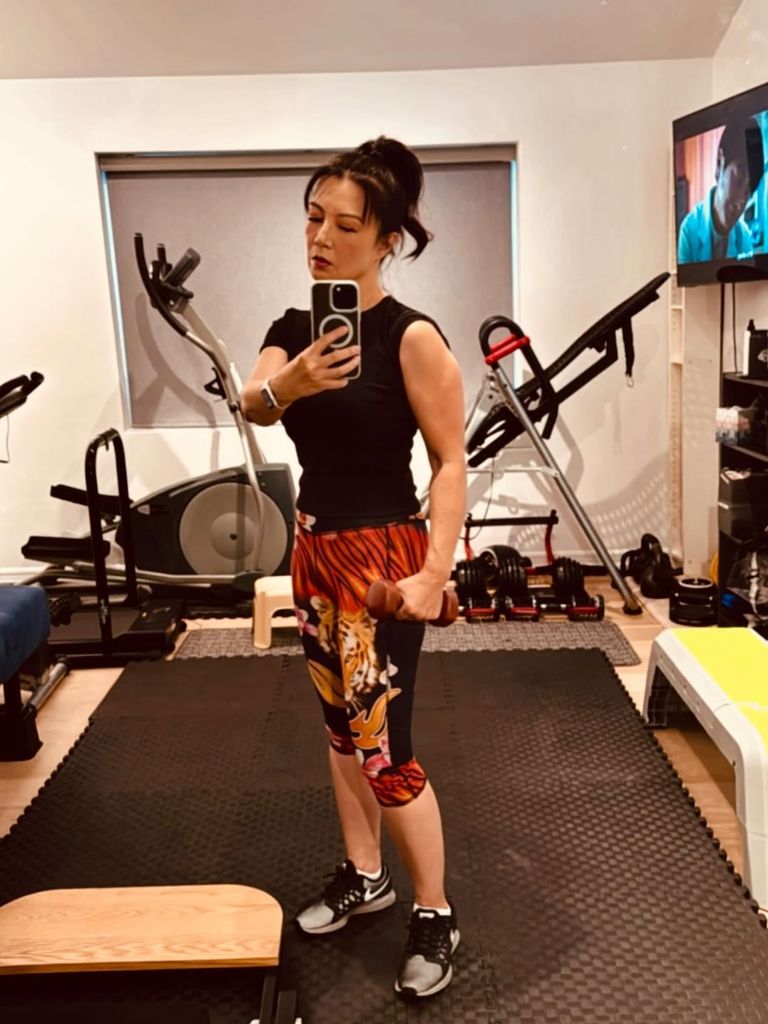 Ming-Na takes her followers behind-the-scenes to her workouts