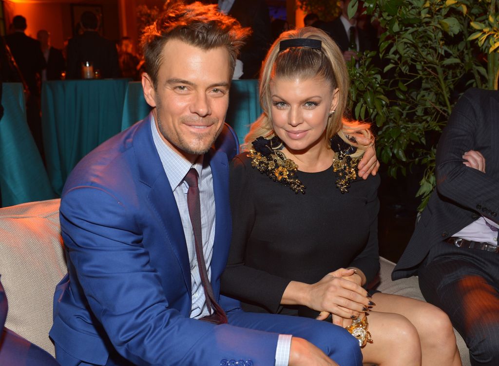 Actor Josh Duhamel (L) and actress/singer Fergie attend the premiere of Relativity Media's "Safe Haven" in 2013