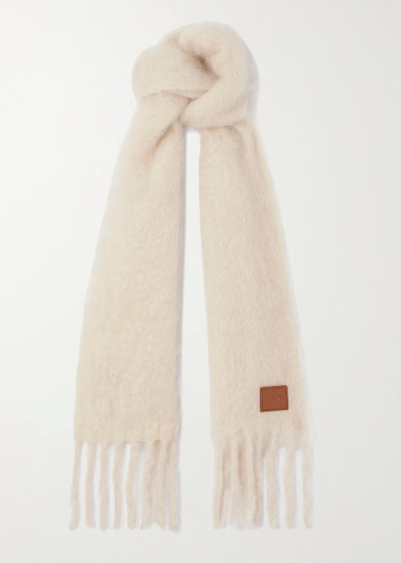 Fringed scarf loewe