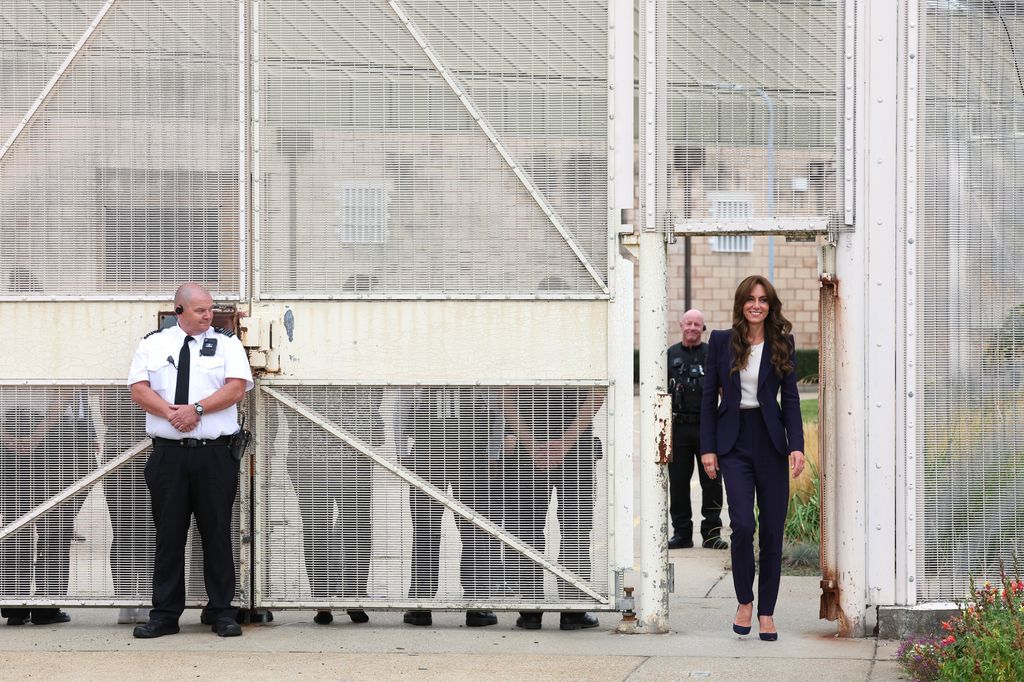 Princess Kate arrives at HMP High Down 