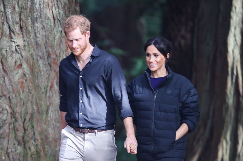 Meghan Markle and Prince Harry hiking in New Zealand