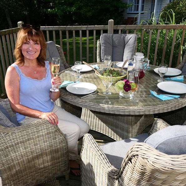 Lorraine Kelly garden dining table
