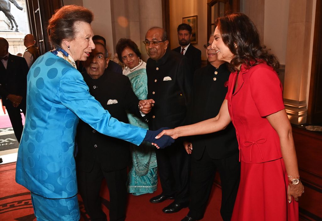 Princess Anne meet representatives from the Hinduja Group