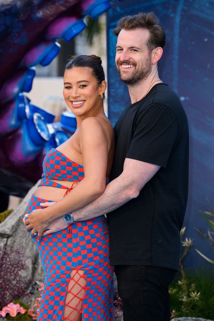 Montana Brown and Mark O'Connor attend the UK Premiere of The Little Mermaid in 2023