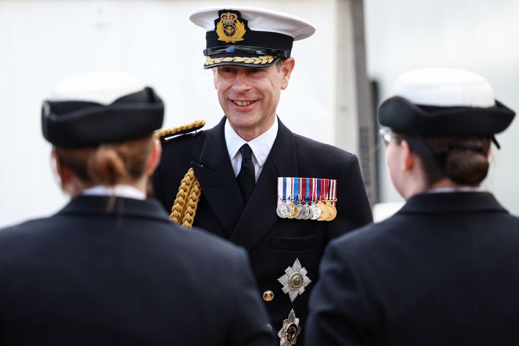 Prince Edward wearing military uniform