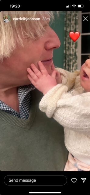 Baby Frankie looks just like his dad Boris Johnson