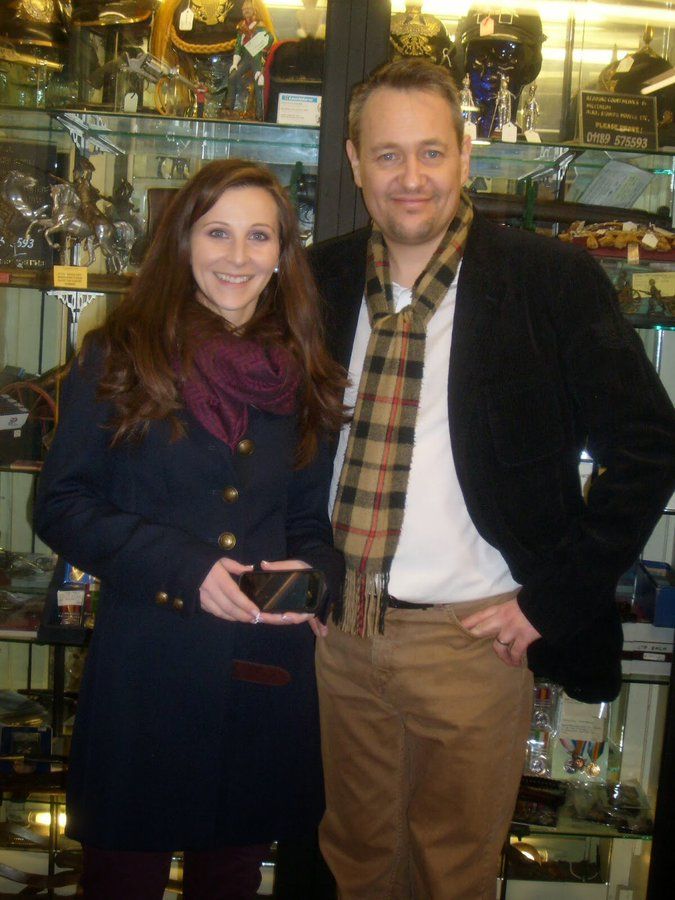 Kate Bateman with Bargain Hunt co-star Nick Hall