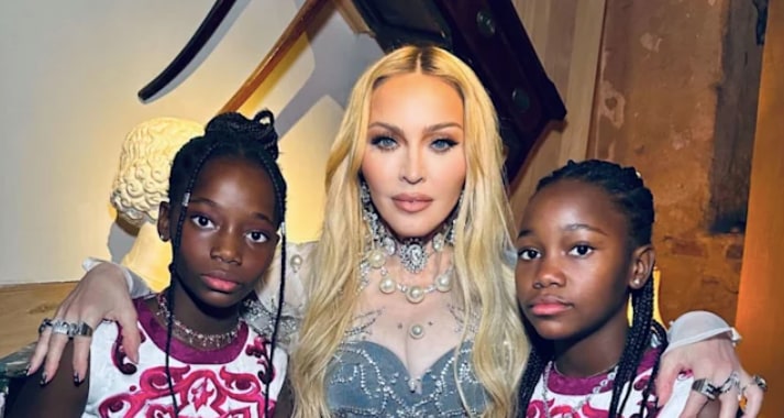 Madonna adopted twins Stella and Estere from Malawi in 2017