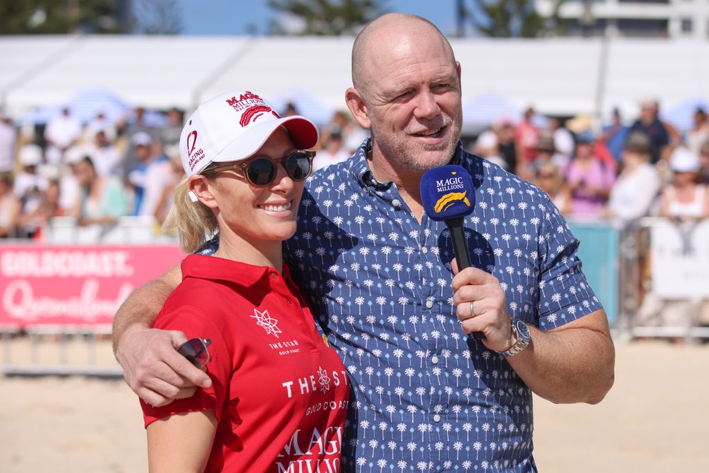 Mike and Zara Tindall at Magic Millions Barrier Draw