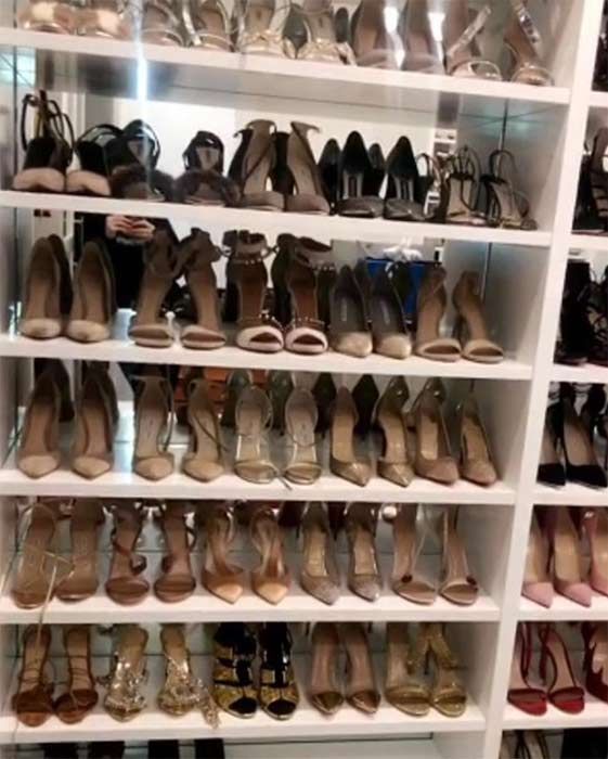 kylie jenner shoe closet