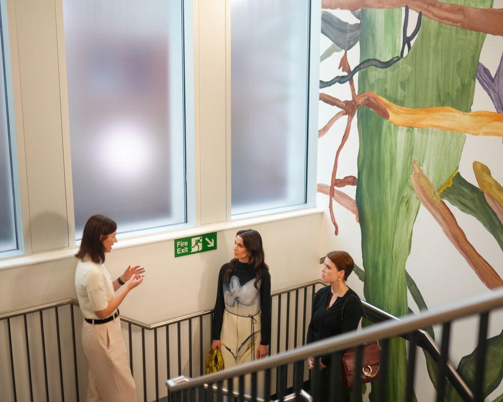 Princess Rajwa and Princess Eugenie were given a tour of the hospital