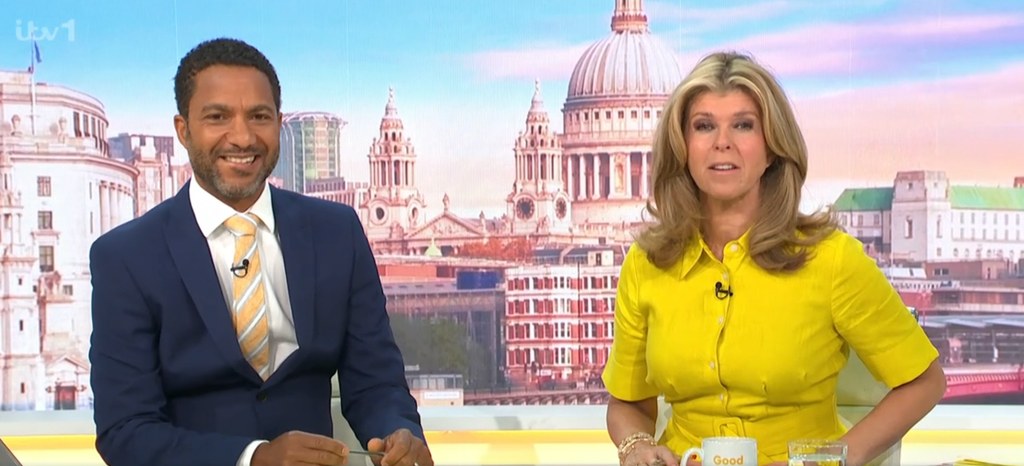 Sean Fletcher, Kate Garraway on 'Good Morning Britain' 