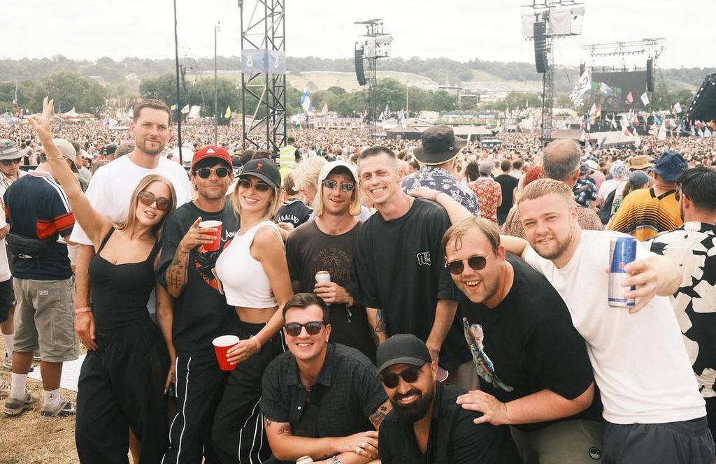 The couple were spotted together at Glastonbury