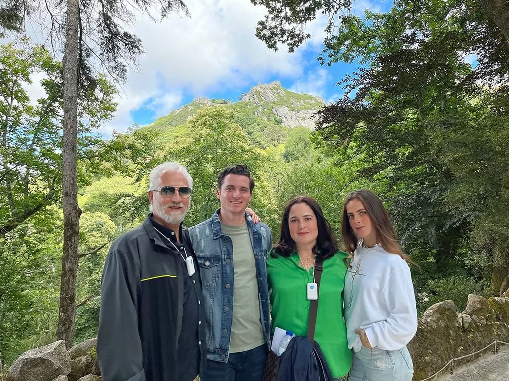 Fátima Bosch and her family