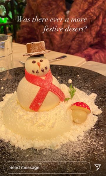 snowman dessert