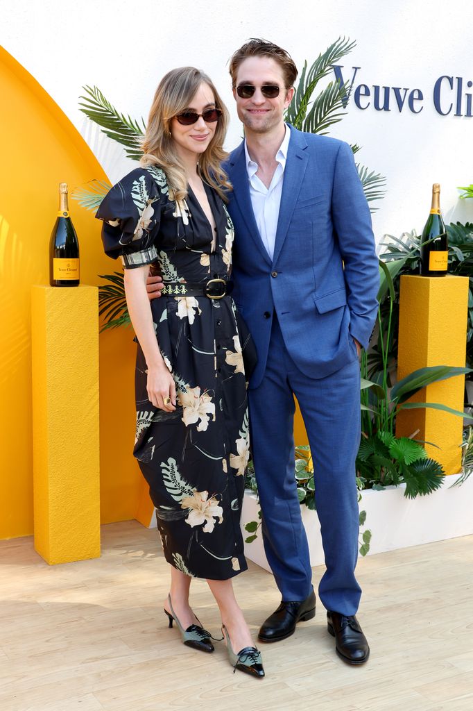 Suki Waterhouse and Robert Pattinson attend the Veuve Clicquot Polo Classic at Will Rogers State Historic Park on 5 October 2024