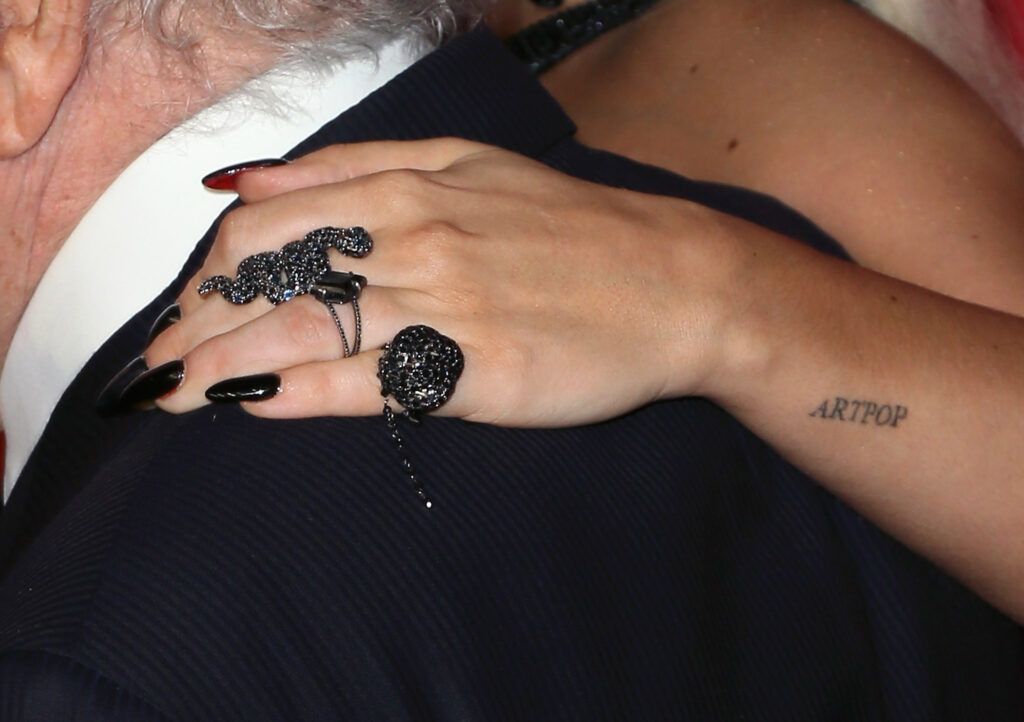 Lady Gaga's tattoo on her left wrist