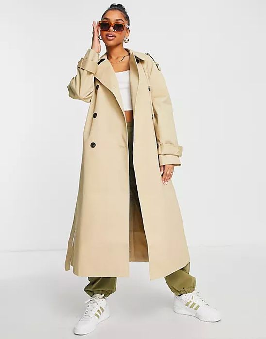 Pave The Way Trench Coat Beige